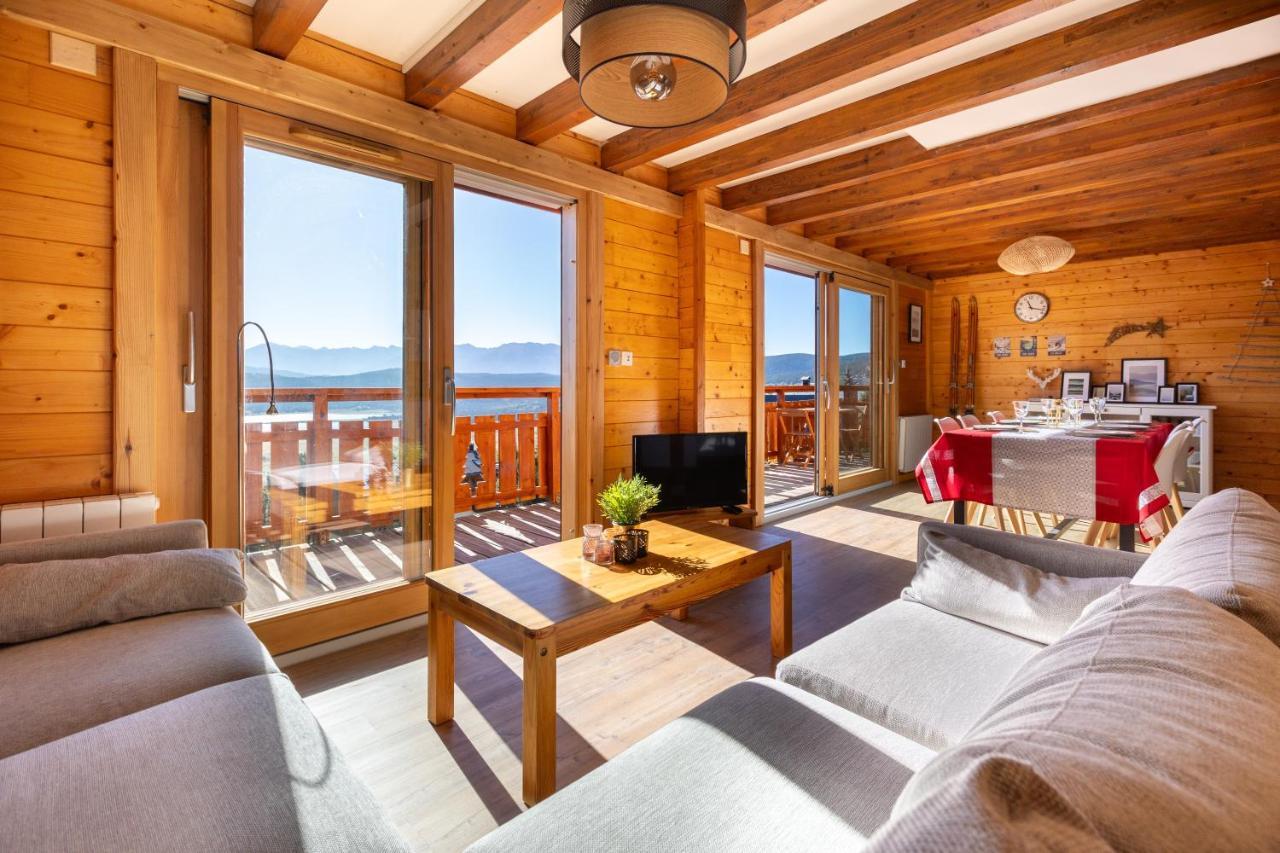 Chalet Les Tilleuls - Jolie Vue Montagne Et Lac Les Angles  Esterno foto